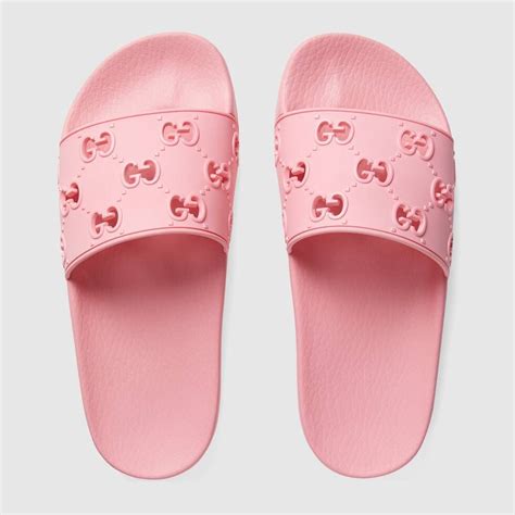 women's pink gucci slides|all pink Gucci slides.